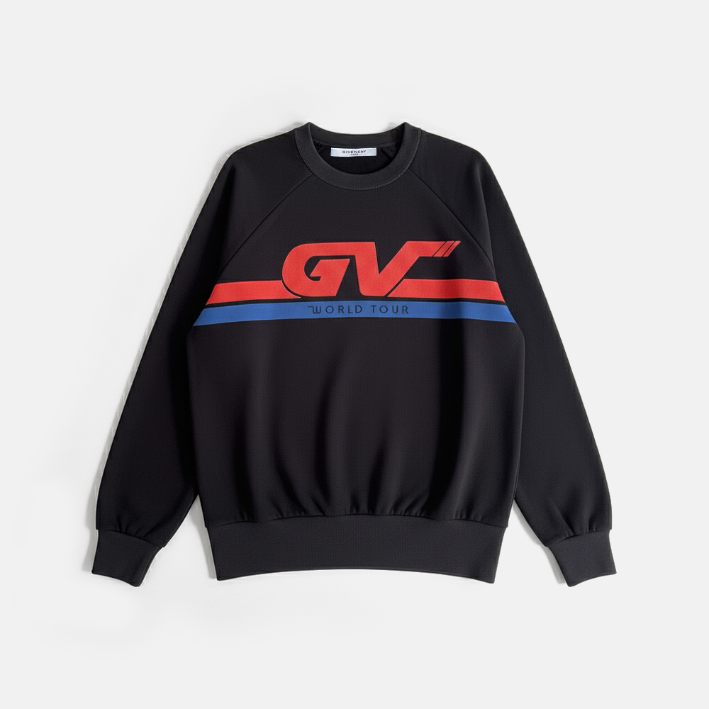 Super Flea Market+Givenchy+Black Sweater with red and blue logo+Joko Winterscheidt+thumbnail